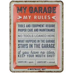 Настінна табличка Harley-Davidson Garage Rules