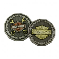 Сувенирная монета Harley-Davidson Wrench Bar & Shield