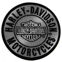 Нашивка Harley-Davidson Reflective Round B&S 3"