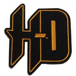 Нашивка Harley-Davidson HD Black & Oranger 3"