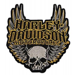 Нашивка Harley-Davidson Winged Skull 4,5"