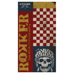 Бафф Rokker Tube Check Skull red