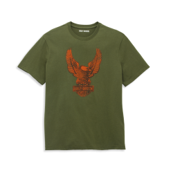 Мужская футболка Harley-Davidosn Winged Eagle Graphic зеленый