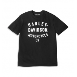 Мужская футболка Harley-Davidosn Racer Font Motorcycle Co черный