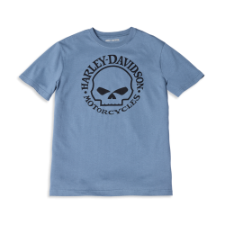 Мужская футболка Harley-Davidson Willie G Skull Graphic синий