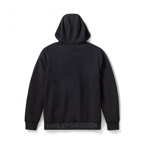 Мужская толстовка Harley-Davidson TECH с бафом черная новинка