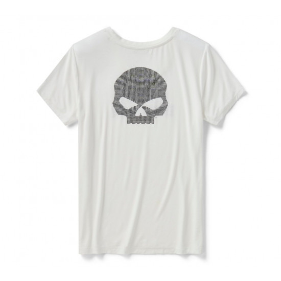 Женская футболка Harley-Davidson Willie G Skull V вырез новинка