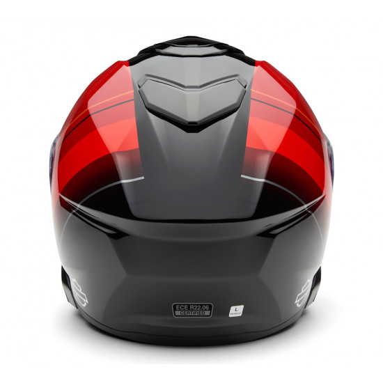 Мотошлем Harley-Davidson Capstone Sun Shield III красный модульный