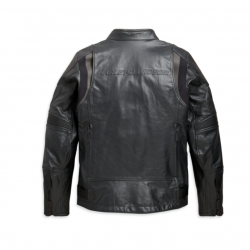 Чоловіча куртка Harley Davidson Triple Vent FXRG шкіряна чорна