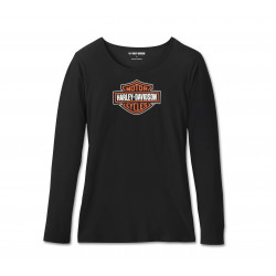 Женская пижама Harley-Davidson Bar & Shield с длинным рукавом Женская пижама Harley-Davidson Bar & Shield с длинным рукавом