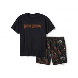 Чоловіча піжама Harley-Davidson із шортами