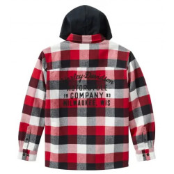 Куртка-рубашка Harley-Davidson Bar & Shield Hooded Black/Red