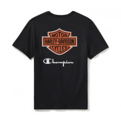 Футболка Champion & Harley-Davidson Fanatic Black & Orange