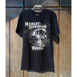 Чоловіча футболка Harley-Davidson Custom Skull чорний