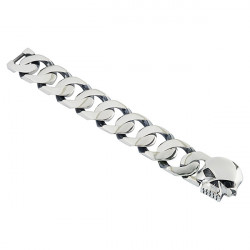 Браслет Skull із срібним покриттям