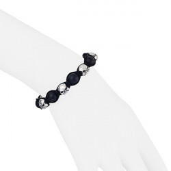 Браслет з нержавіючою сталлю та оніксом