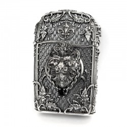 Срібний Чохол (Корпус) для запальнички «Lion King»