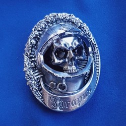Именной значок "Gagarin" серебро