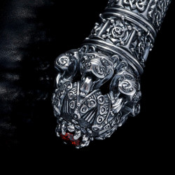 Cеребряный станок для бритья - «Slavic» на Мраморной Подставке