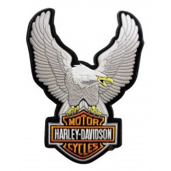 Нашивка Harley-Davidson Upwing Eagle Silver размер SM