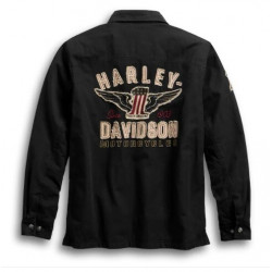 Мужская рубашка-куртка Harley-Davidson №1 черная Мужская рубашка-куртка Harley-Davidson №1 черная