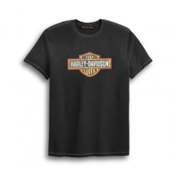 Чоловіча футболка Harley-Davidson Cracke Logo чорна
