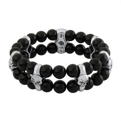 Срібний браслет Onyx Matt