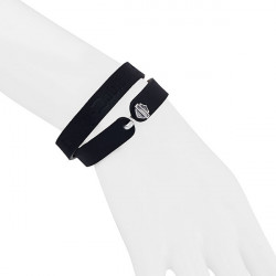 Кожаный браслет с нержавеющей сталью