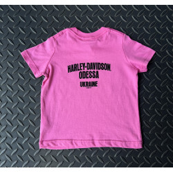 Дитяча футболка Harley-Davidson Bar & Shield рожева