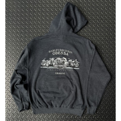 Чоловічий худі HARLEY-DAVIDSON Dark Custom HD на флісі чорний