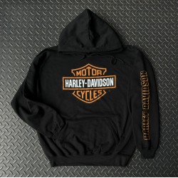 Мужское худи HARLEY-DAVIDSON Bar & Shield HD на флисе черный