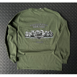 МУЖСКАЯ ФУТБОЛКА ЛОНГСЛИВ HARLEY-DAVIDSON Bar & Shield Хаки 