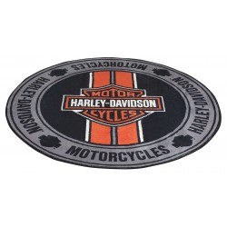 Круглий килимок Harley-Davidson B&S