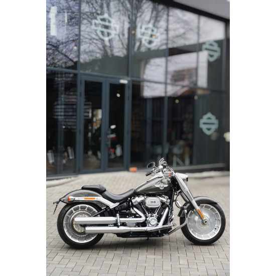 Harley-Davidson Fat Boy 2018 Industrial Gray — мотоцикл з пробігом