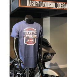Чоловіча футболка Harley-Davidson Carved Sign синій