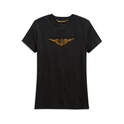 Женская футболка harley-Davidson  Vintage Eagle черная 
