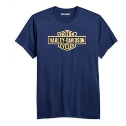 Мужская футболка Harley-Davidson Vintage Front Logo синий