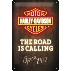 Табличка Harley-Davidson Open 24h 20x30