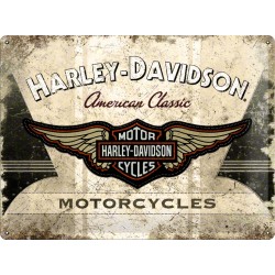 Табличка настенная Harley-Davidson American Classic Logo 30x40 металлическая