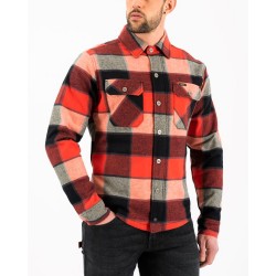 Рубашка - куртка ROKKER Boulder черный красный