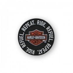 Магнит на холодильник Harley-Davidson Ride Refuel Repeat резиновый
