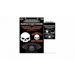 Набір наклейок двосторонніх Harley-Davidson Skull Collection (4шт)