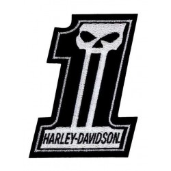 Нашивка Harley-Davidson #1  Skull размер SM