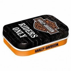 Ментоловые конфеты Harley-Davidson Riders only в металлической коробочке