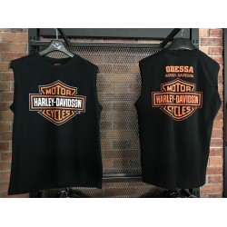 Чоловіча футболка Harley-Davidson B&S MUSCLE чорний
