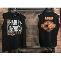 Мужская футболка Harley-Davidson OLD GARAGE чёрный