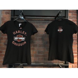 Женская футболка Harley-Davidson SCORCHED EARTH чёрный