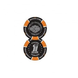 Сувенирная фишка для покера Harley Davidson Odessa  чёрный