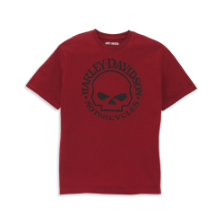 Мужская футболка Harley-Davidson  Willie G (TM) Skull Graphic красный