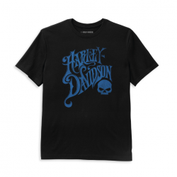 Мужская футболка Harley-Davidson  Skull черная